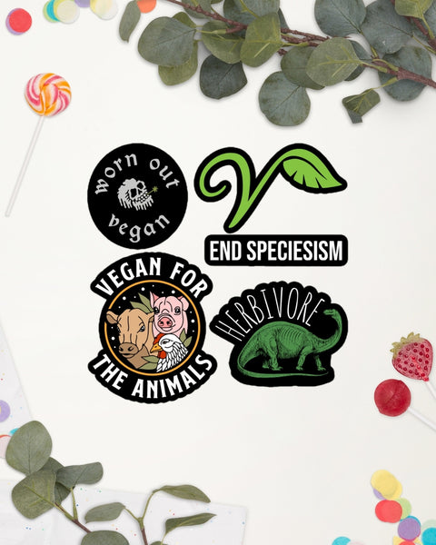 Worn Out Vegan Sticker Sheet