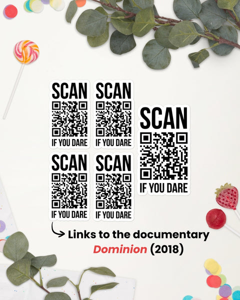 Watch Dominion QR Code Sticker Sheet