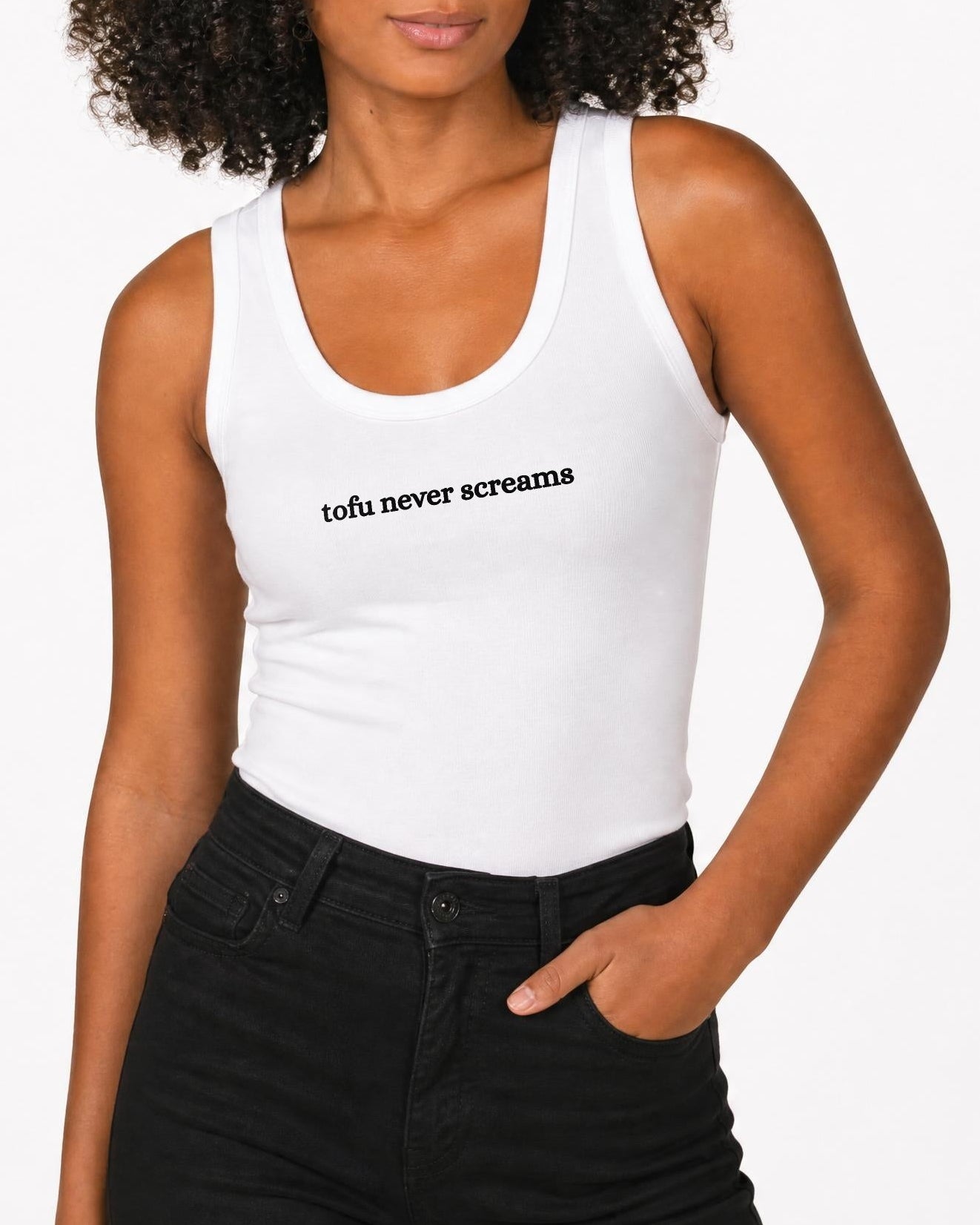 Tofu Never Screams Women's Tank Top
