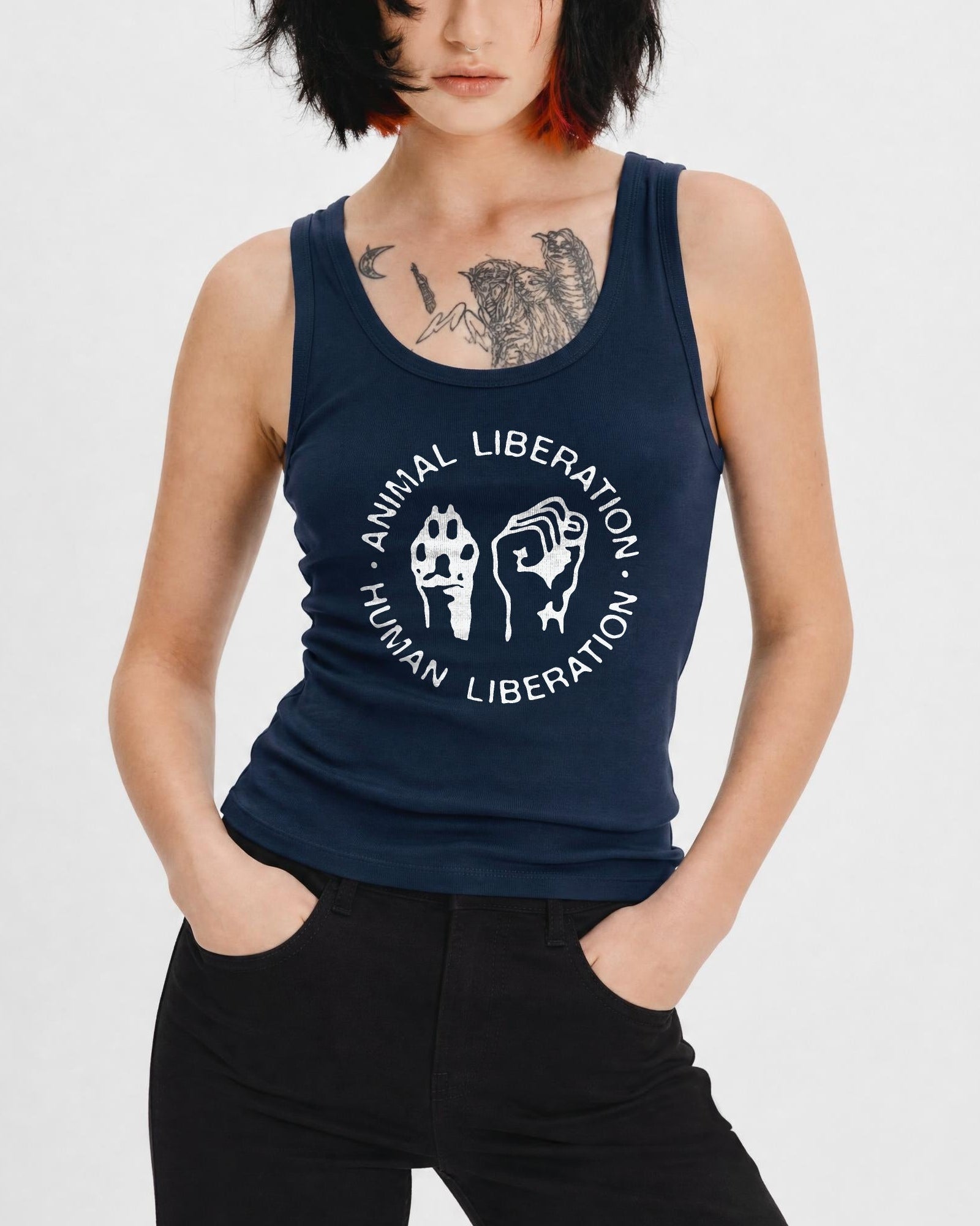 Animal Liberation Human Liberation Women's Tank Top