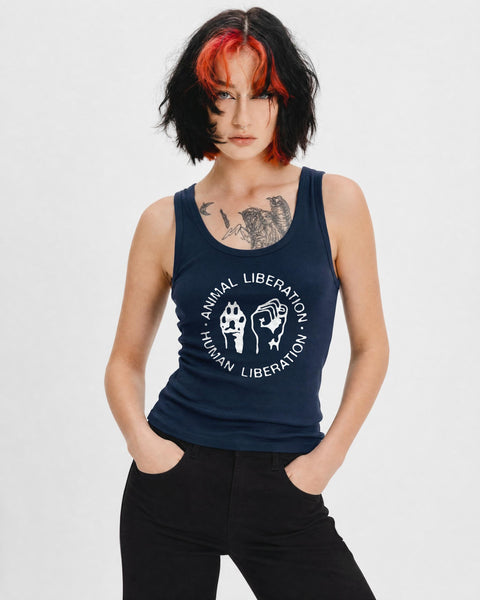 Animal Liberation Human Liberation Women's Tank Top