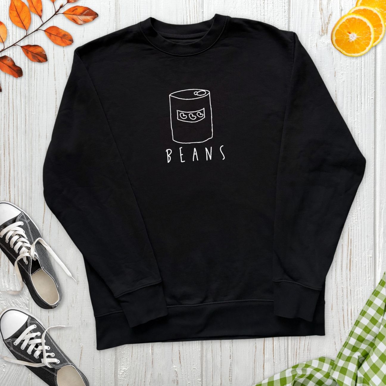 Beans Embroidered Sweatshirt