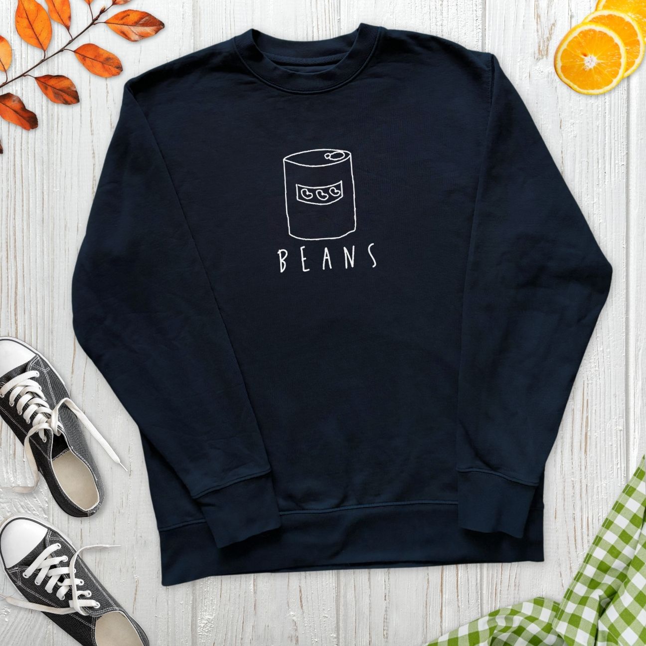 Beans Embroidered Sweatshirt