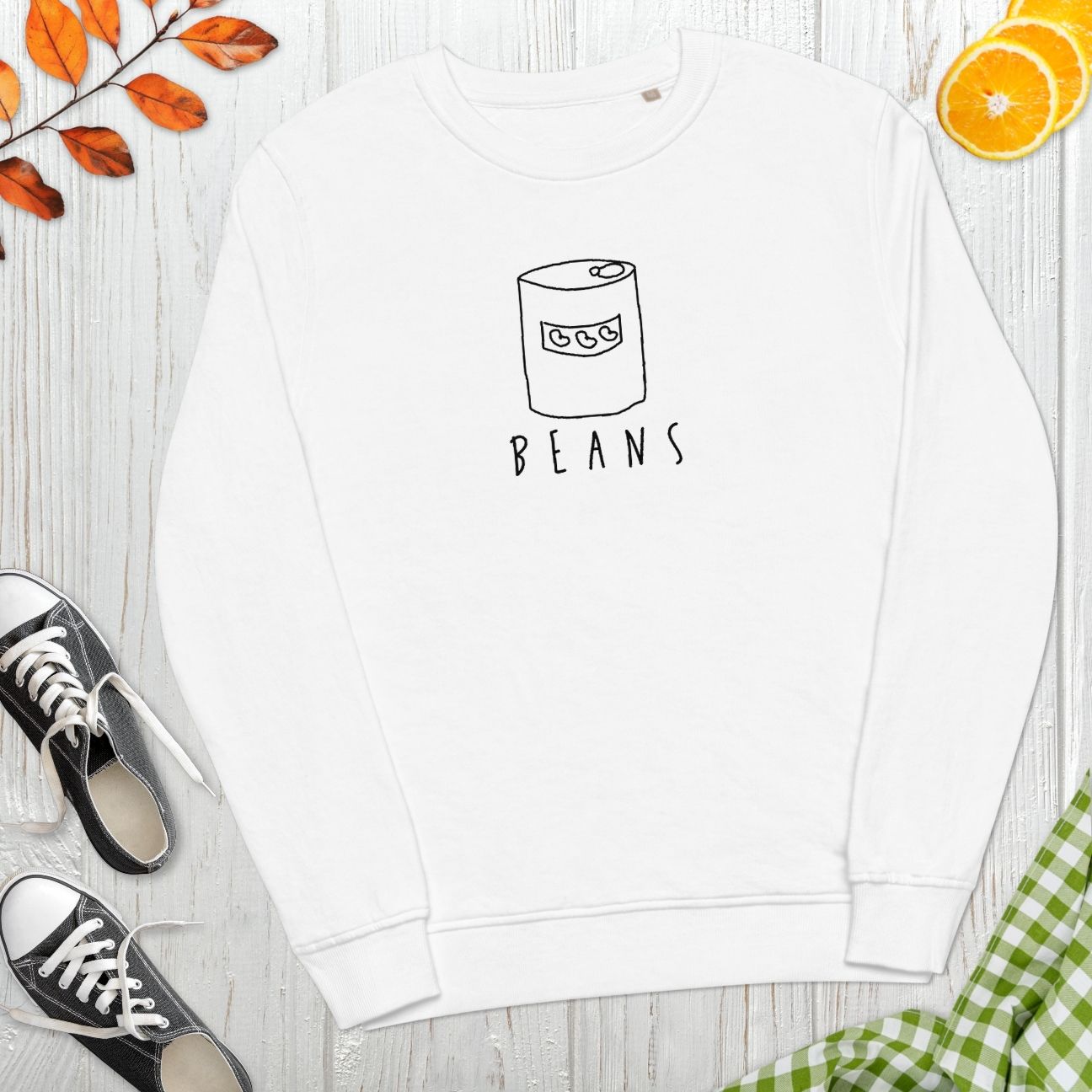 Beans Embroidered Sweatshirt