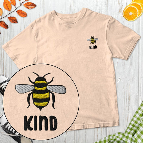 Bee Kind Embroidered T-Shirt