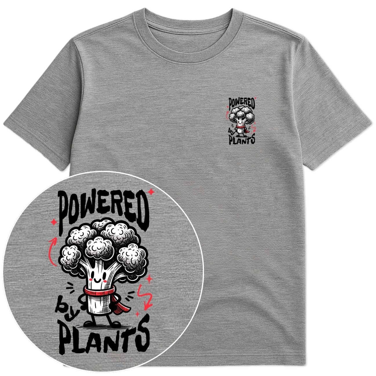 Powered By Plants Broccoli T-Shirt