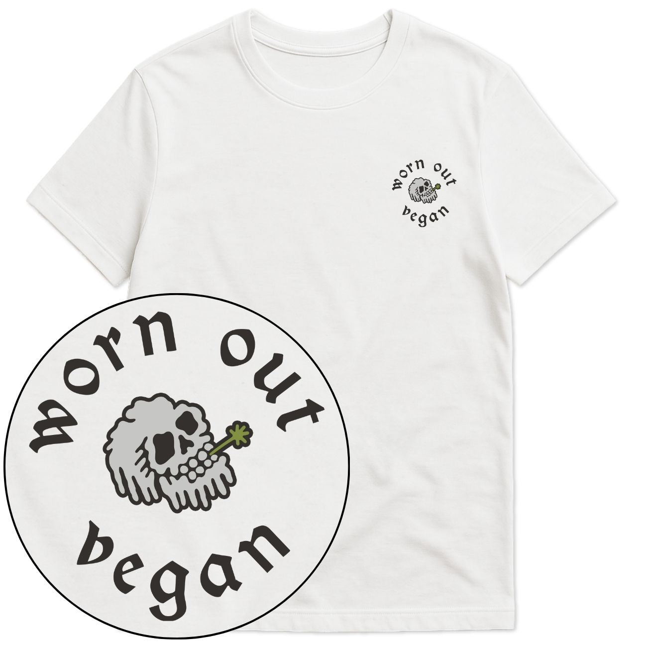 Floral Skeleton Streetwear T-Shirt