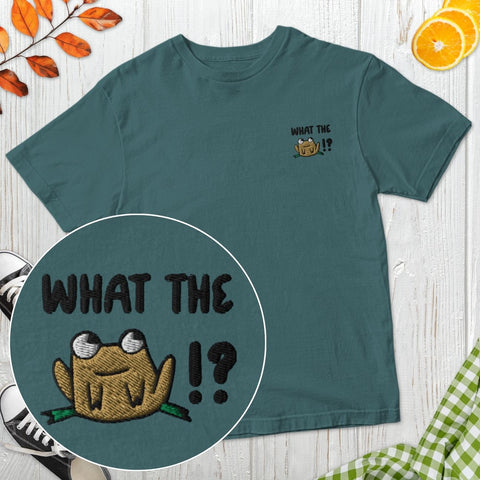 What The Frog !? Embroidered T-Shirt