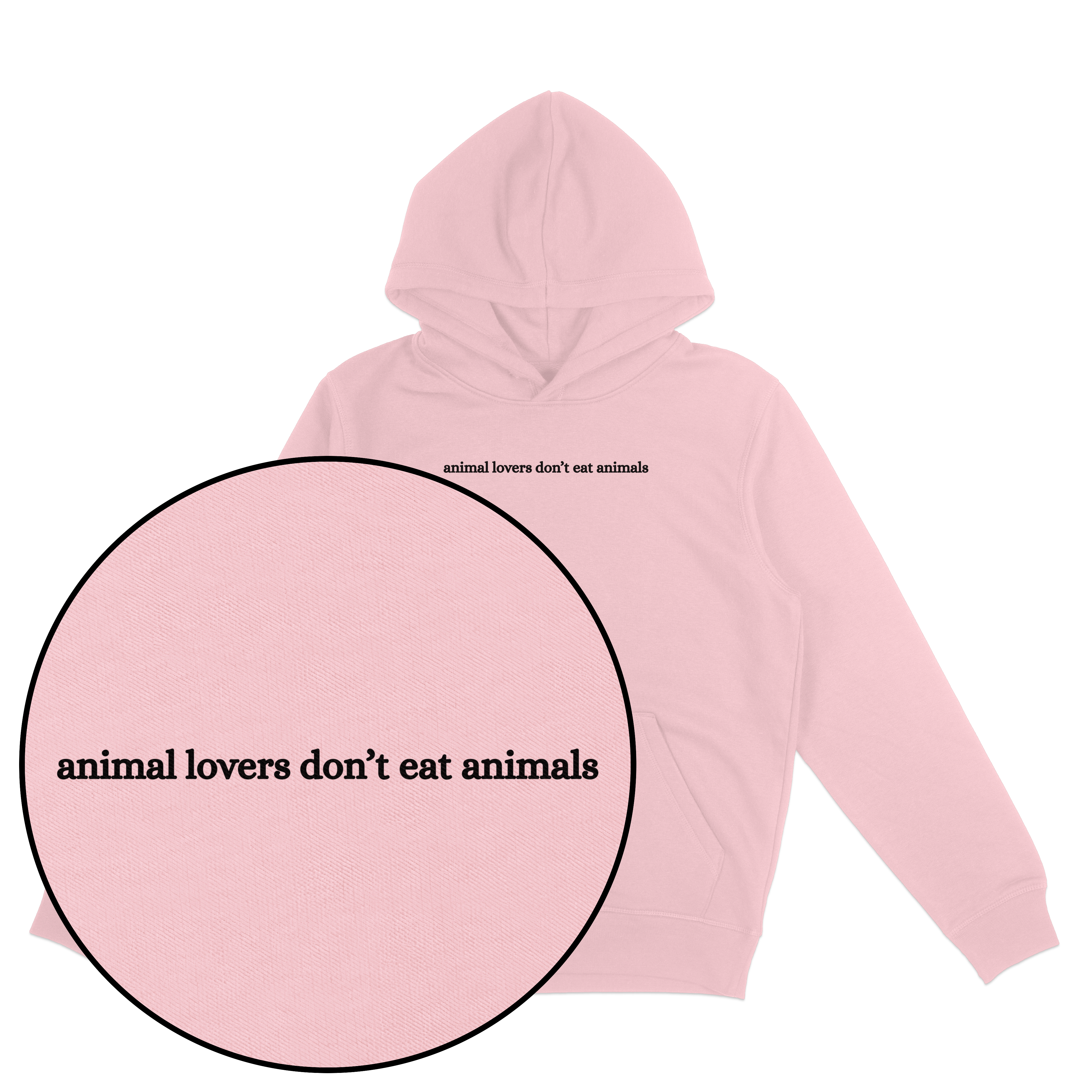 Animal Lovers Don't Eat Animals Hoodie