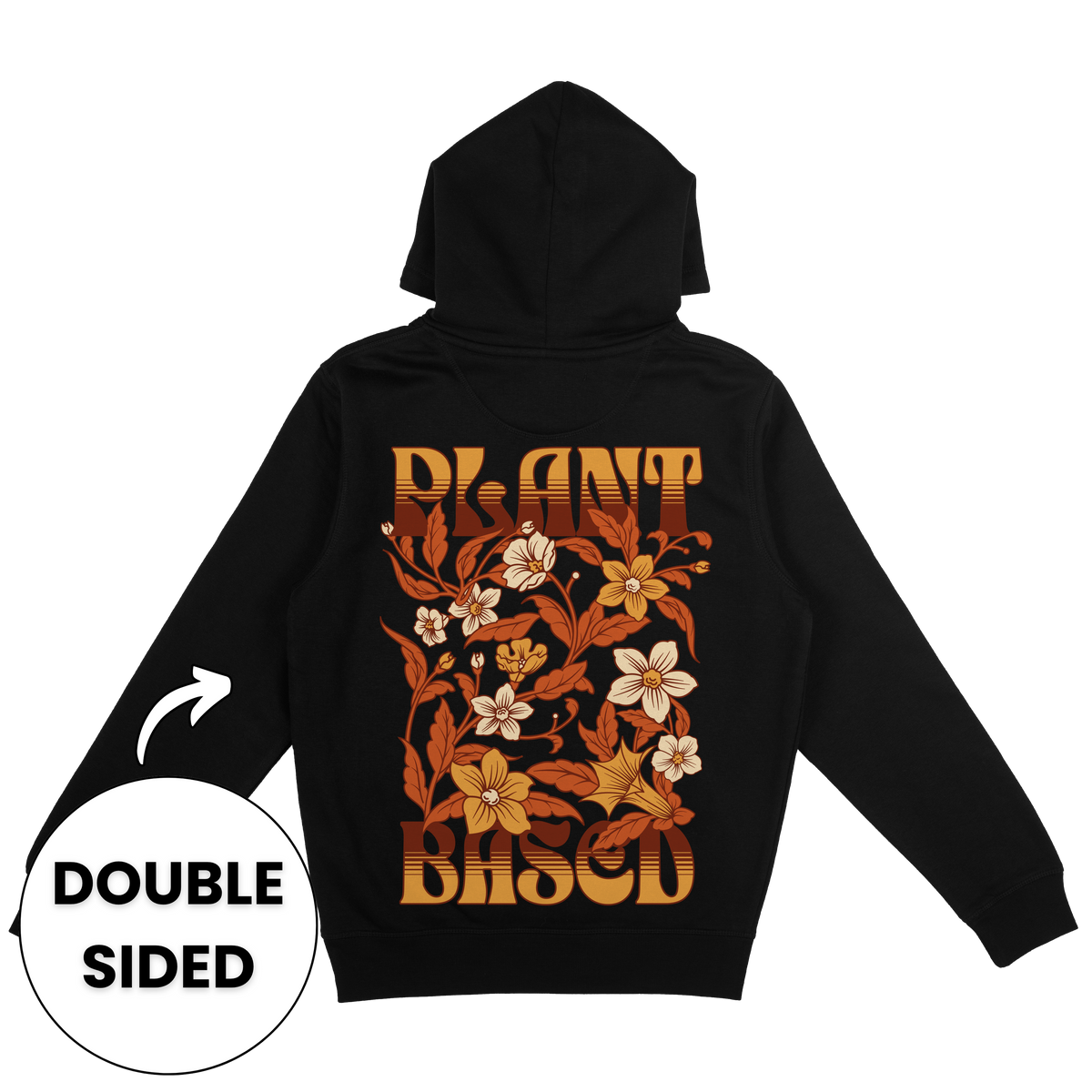 Plant-Based Flowers Streetwear Hoodie