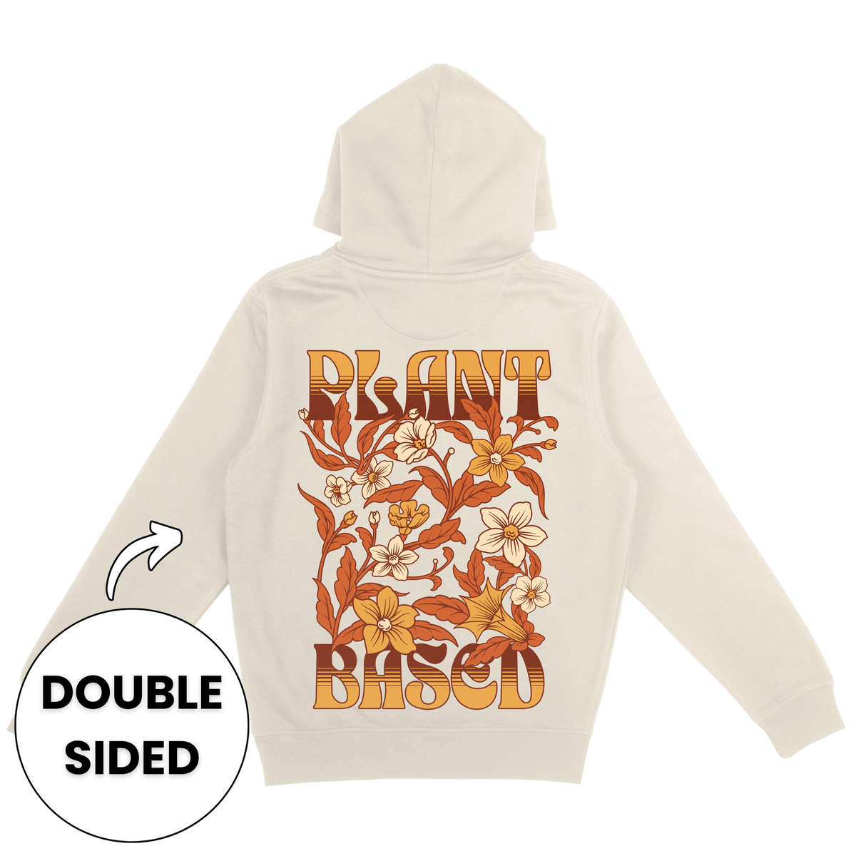 Plant-Based Flowers Streetwear Hoodie