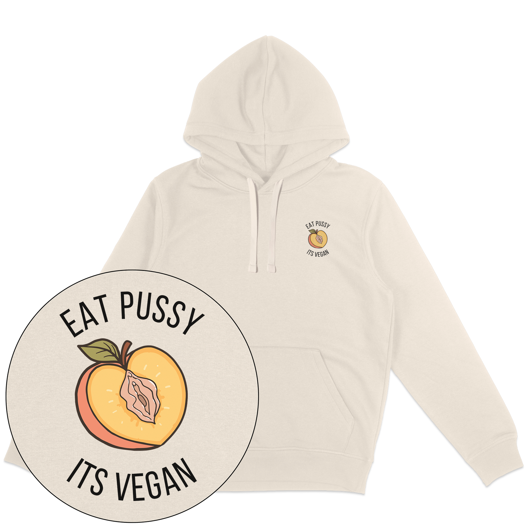 Eat Pussy It's Vegan Hoodie