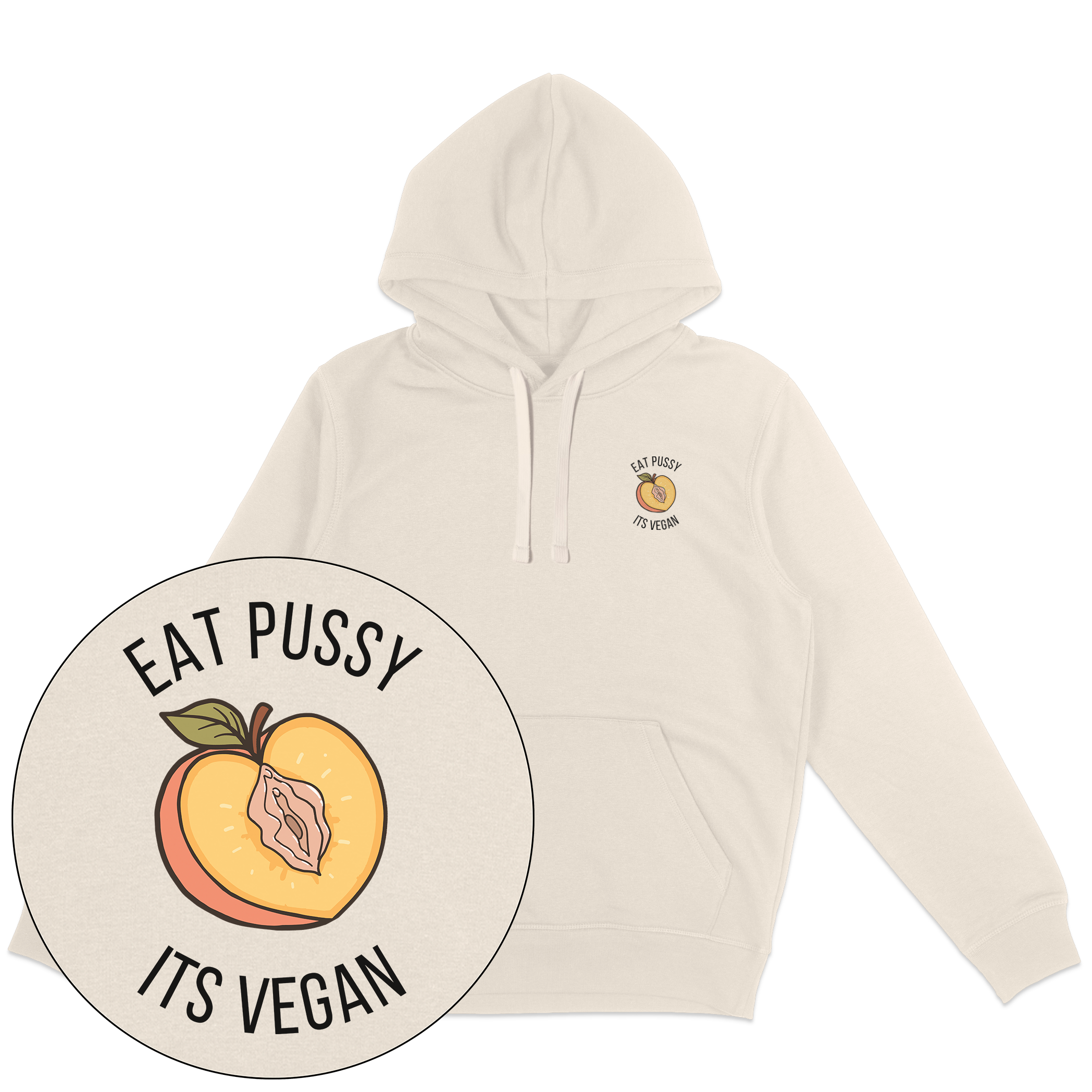 Eat Pussy It's Vegan Hoodie