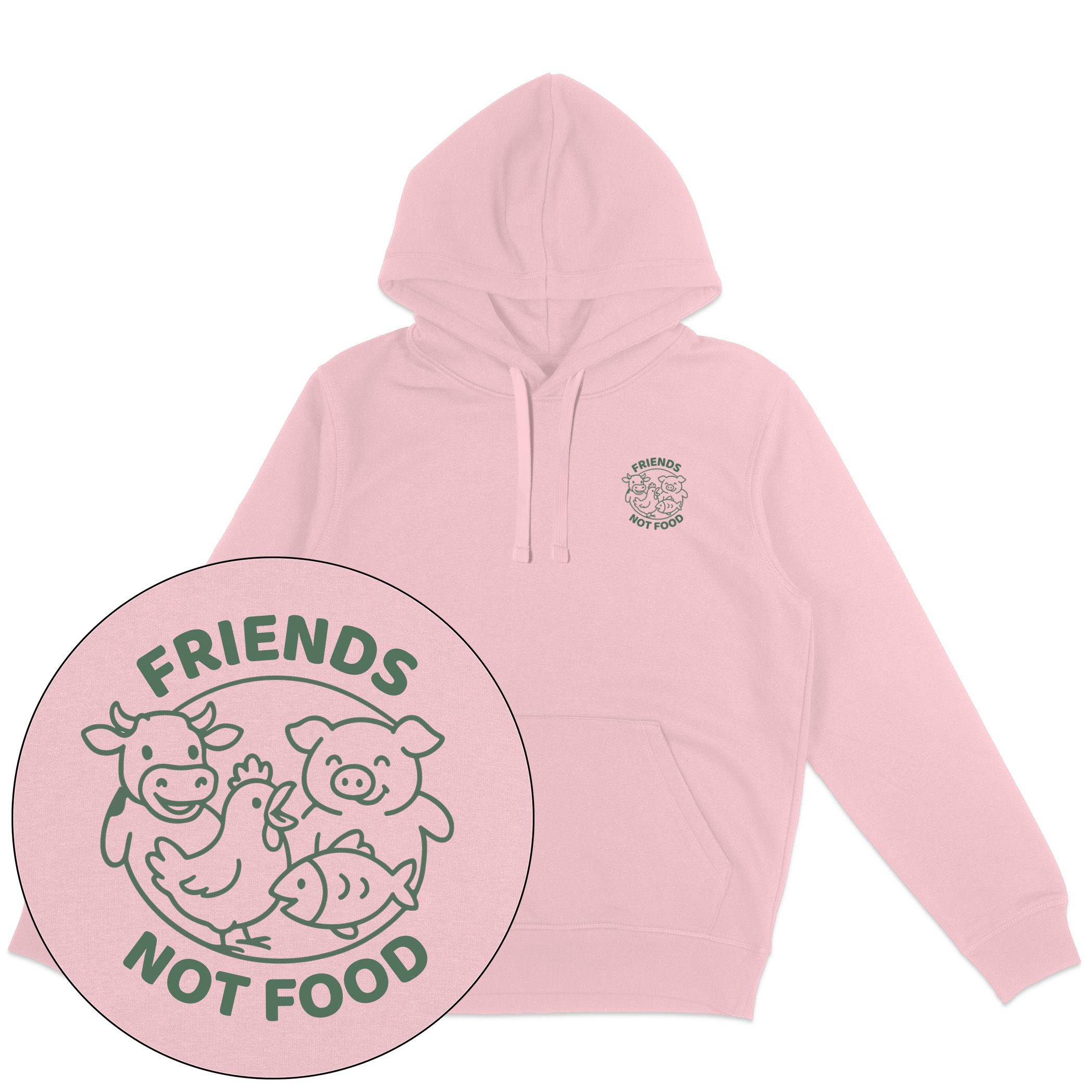 Friends Not Food Hoodie