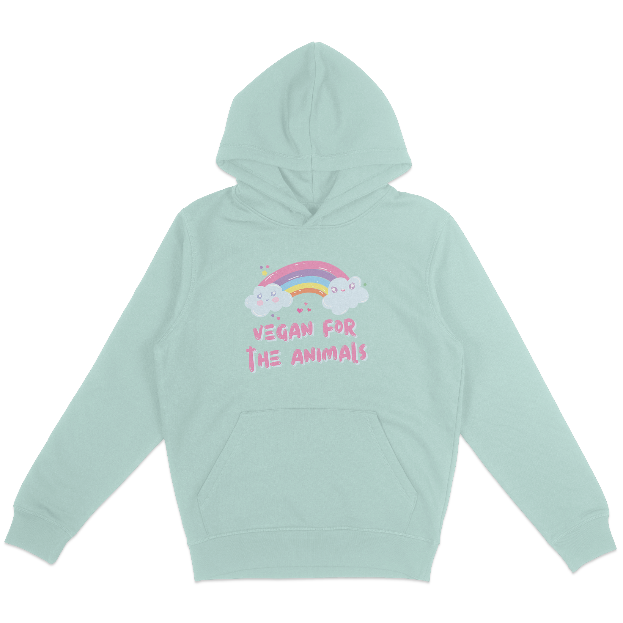 Vegan For The Animals Rainbow Hoodie