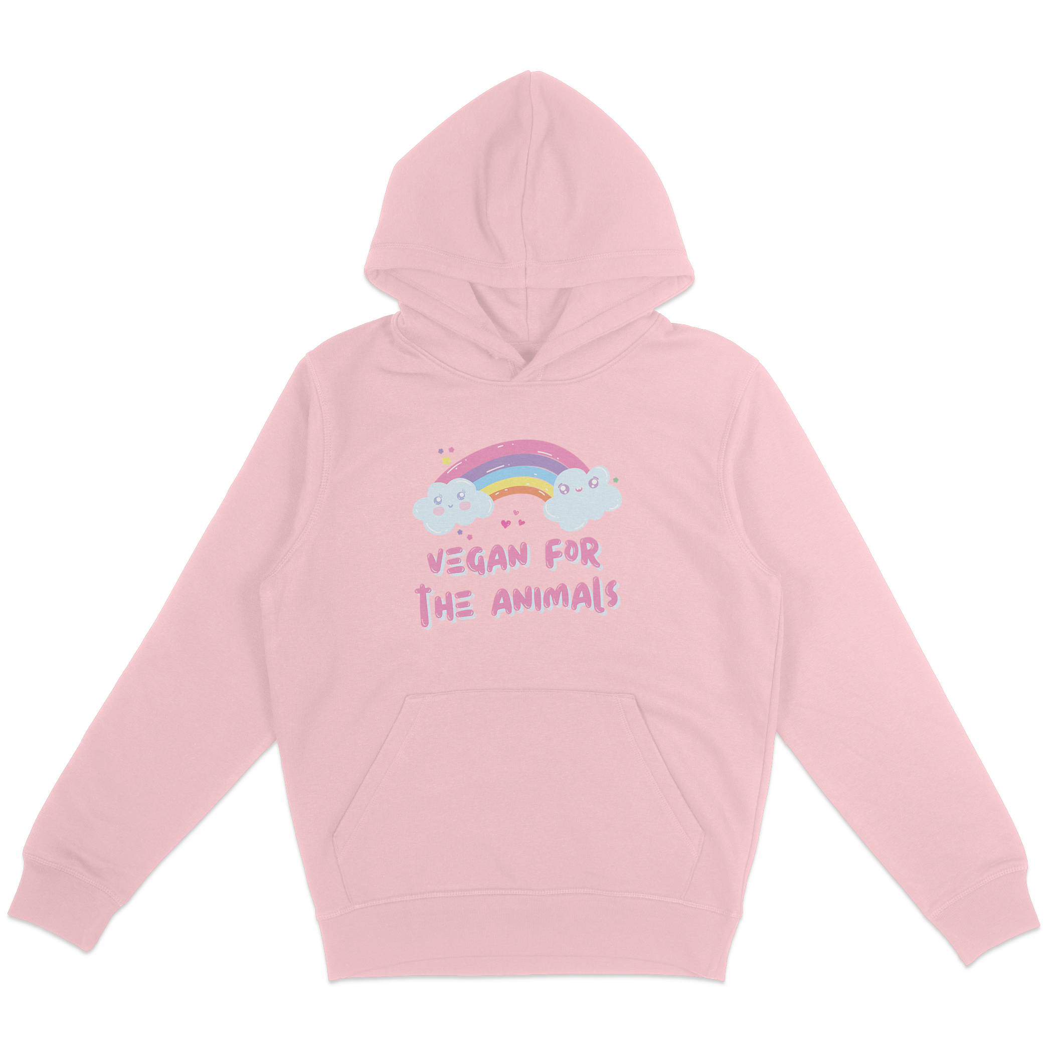 Vegan For The Animals Rainbow Hoodie