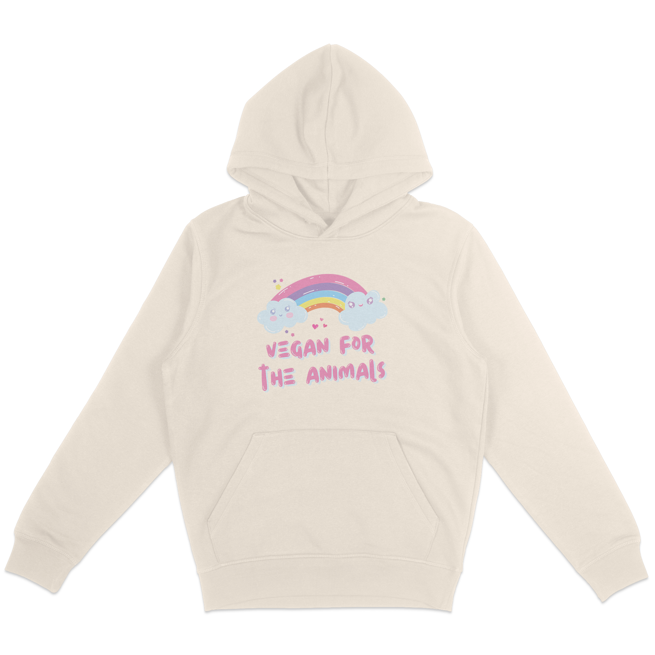 Vegan For The Animals Rainbow Hoodie