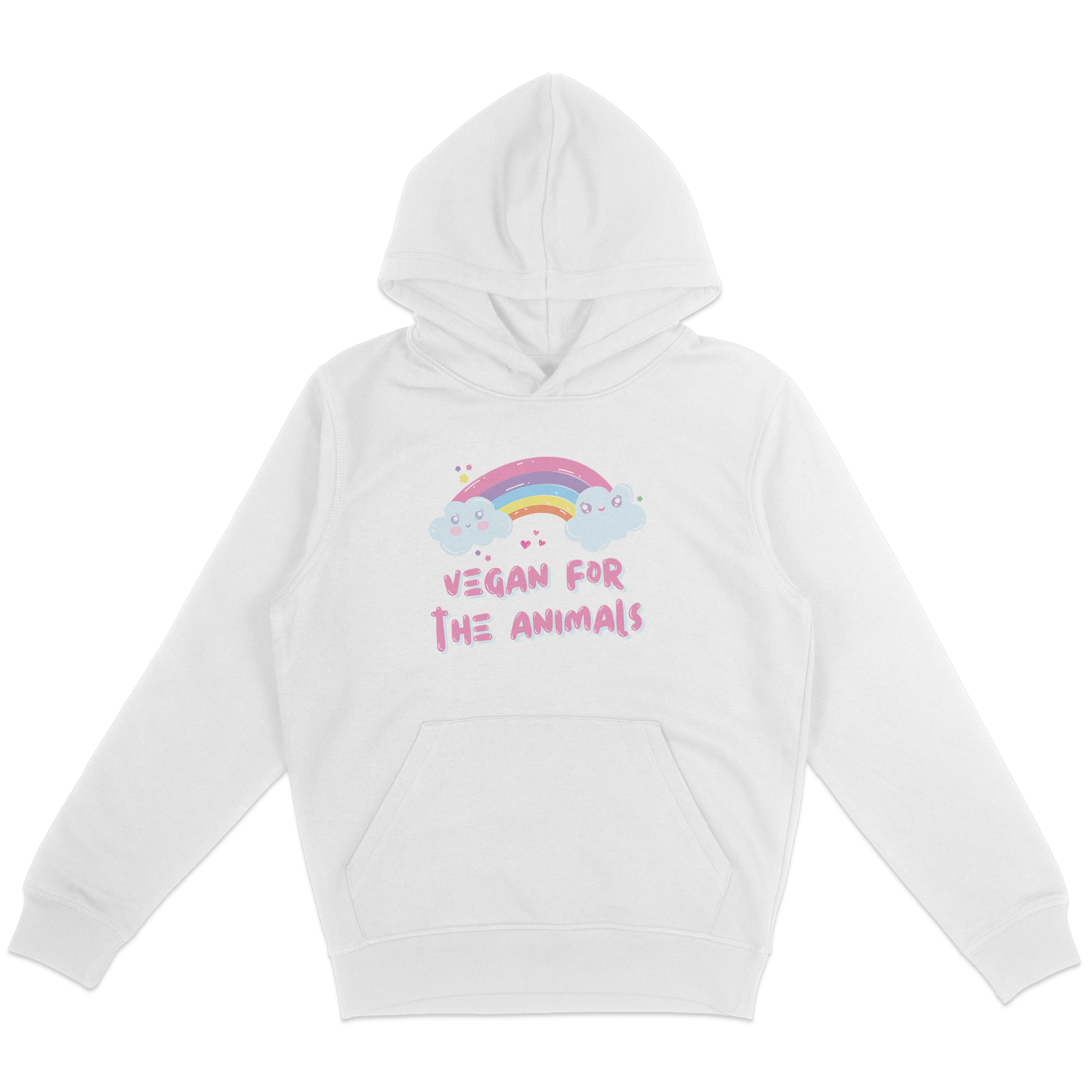 Vegan For The Animals Rainbow Hoodie
