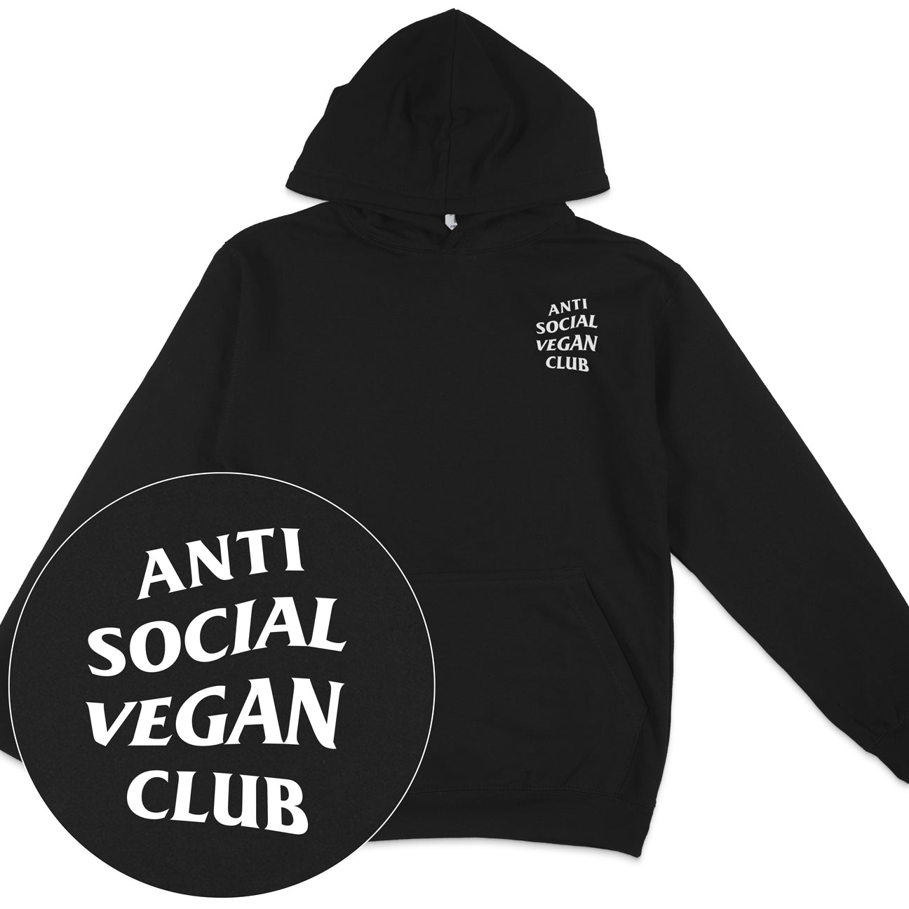 Anti Social Vegan Club Hoodie