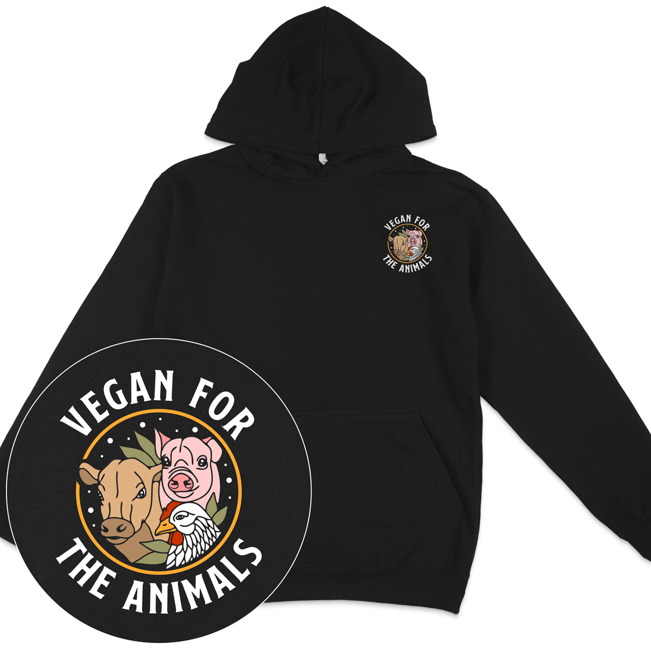 Vegan For The Animals Earthlings Hoodie