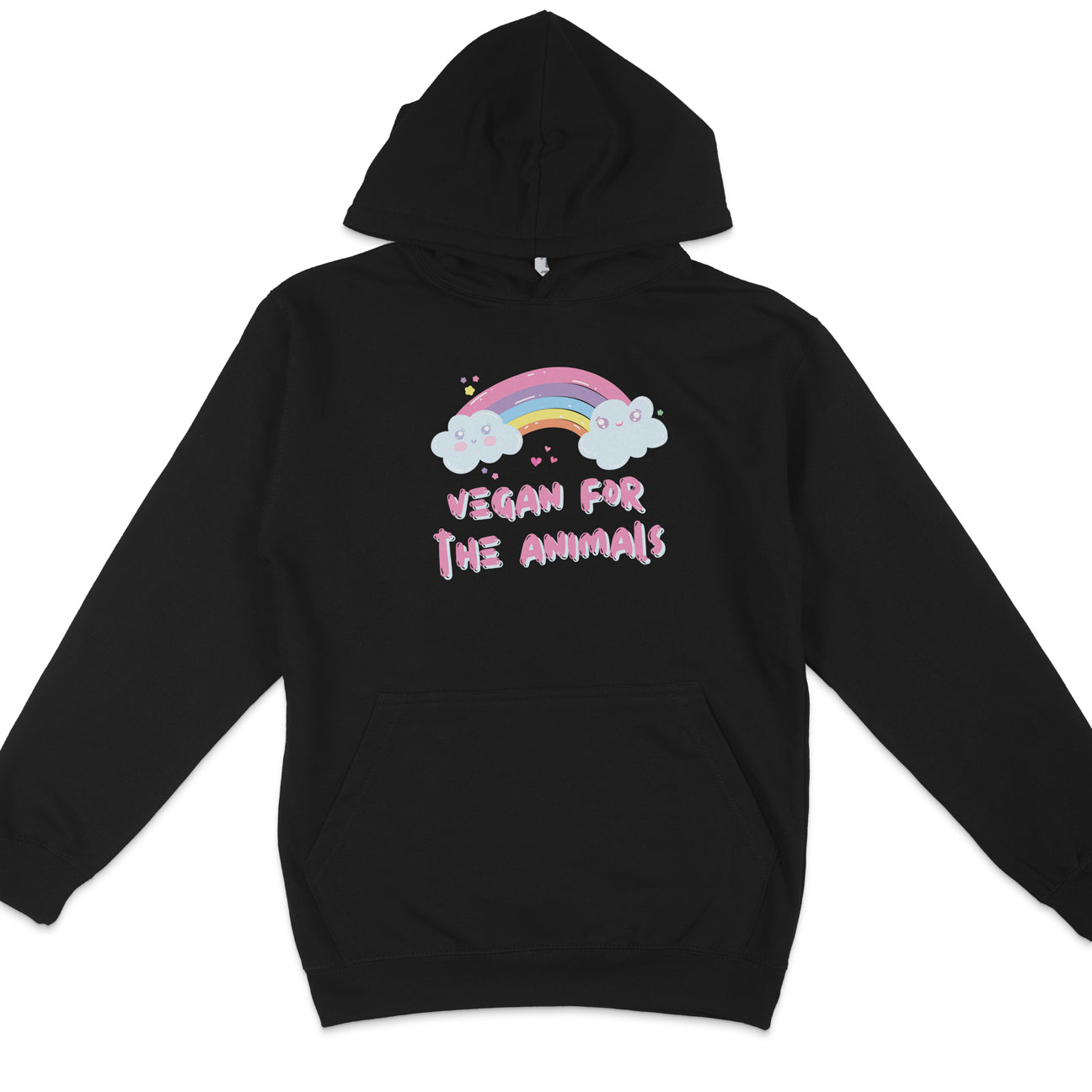 Vegan For The Animals Rainbow Hoodie