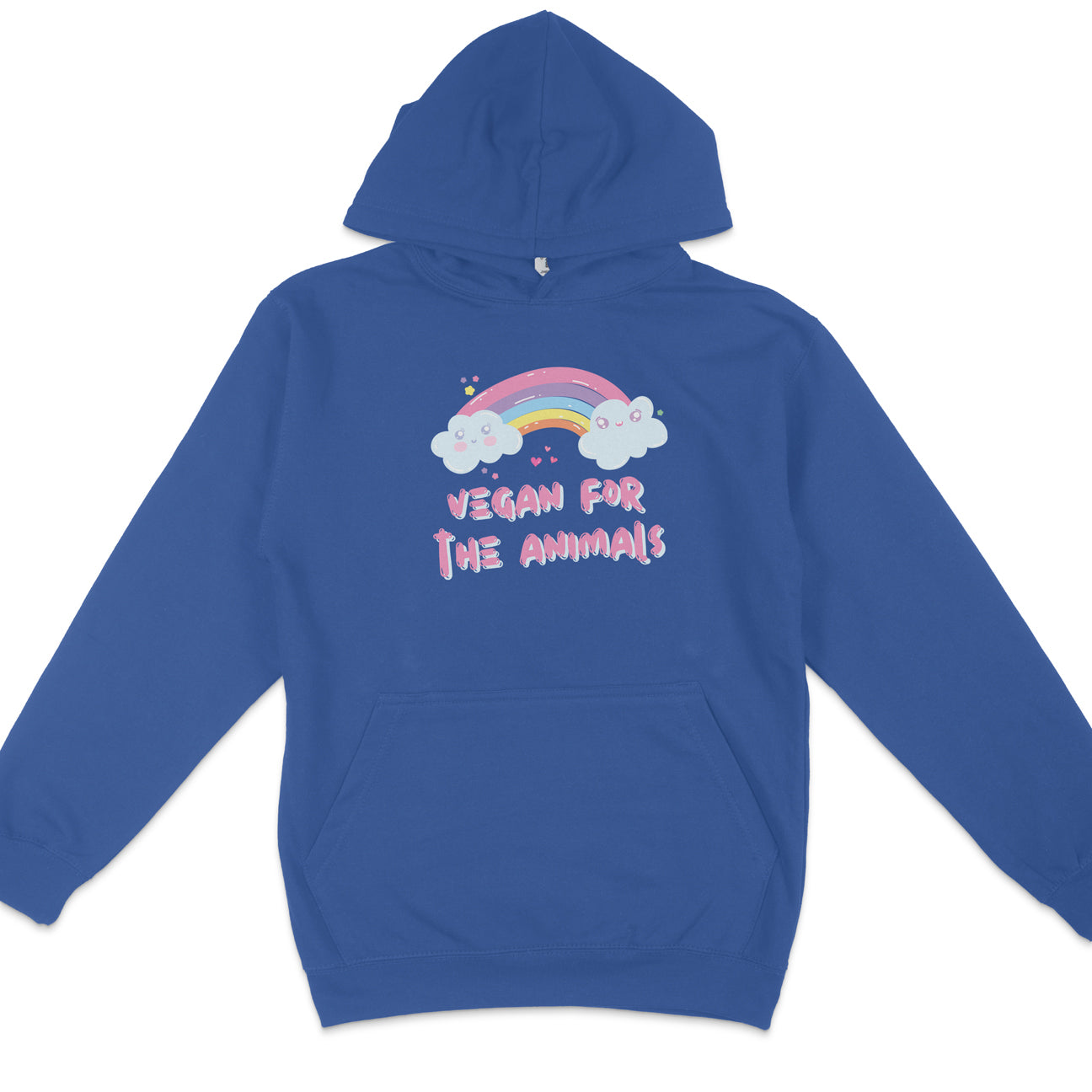 Vegan For The Animals Rainbow Hoodie