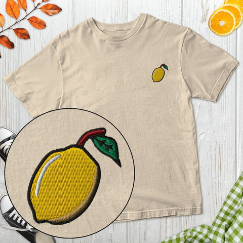 Lemon Embroidered T-Shirt