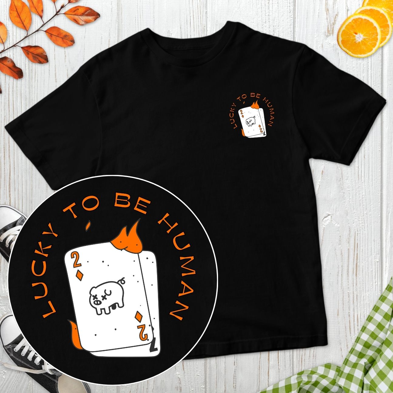 Lucky To Be Human T-Shirt