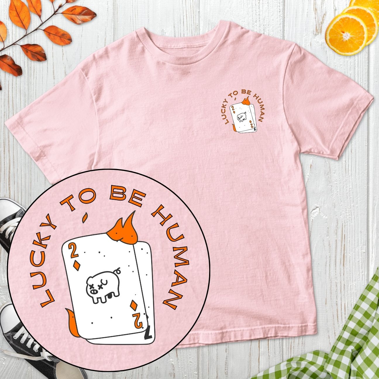 Lucky To Be Human T-Shirt