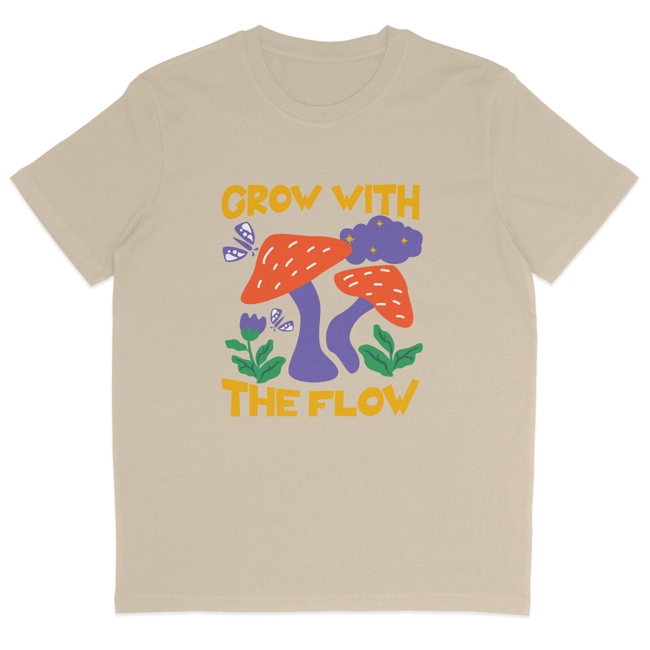 Grow With The Flow Mushroom T-Shirt