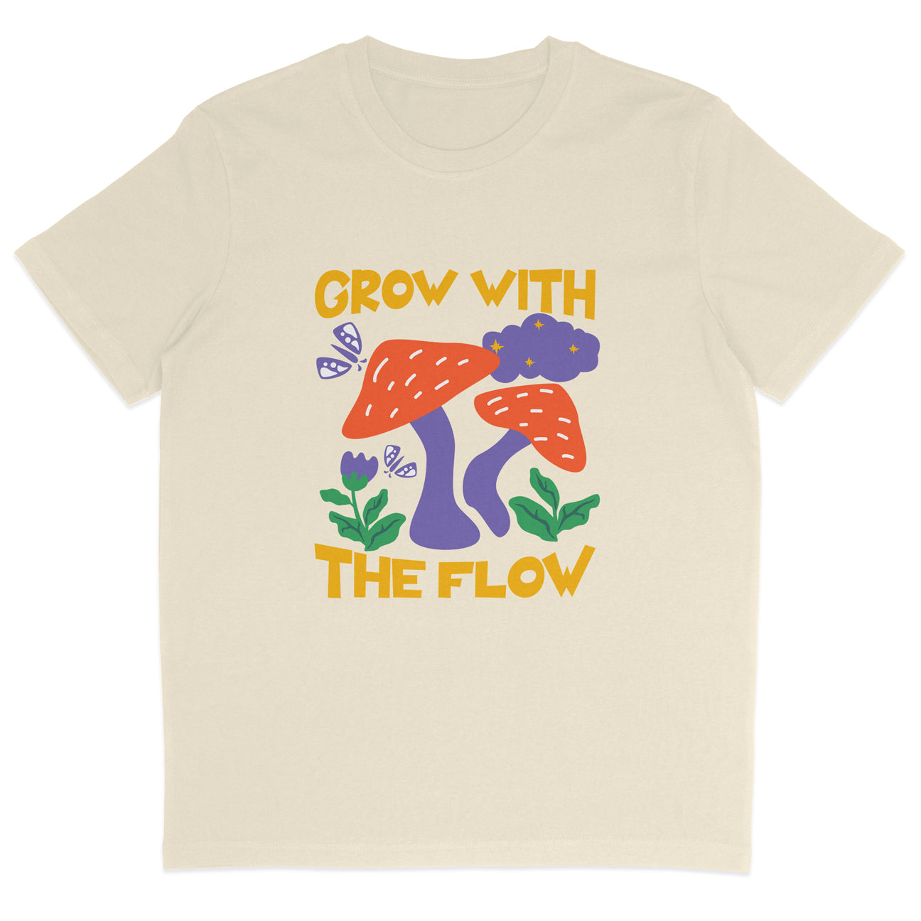 Grow With The Flow Mushroom T-Shirt