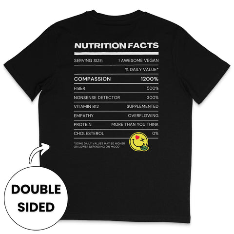 Vegan Nutrition Facts T-Shirt