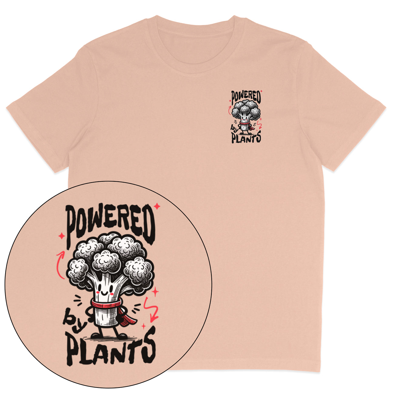 Powered By Plants Broccoli T-Shirt