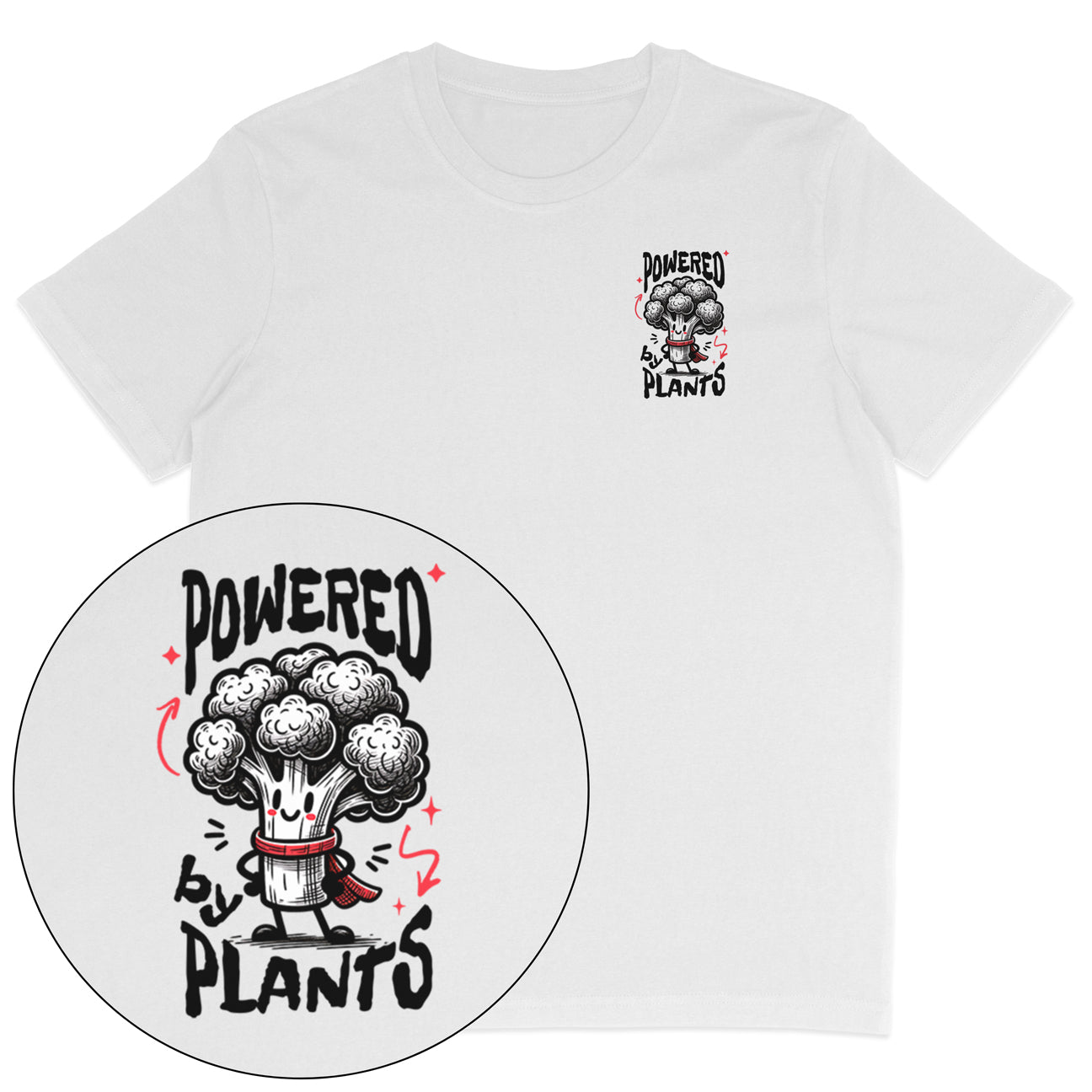Powered By Plants Broccoli T-Shirt