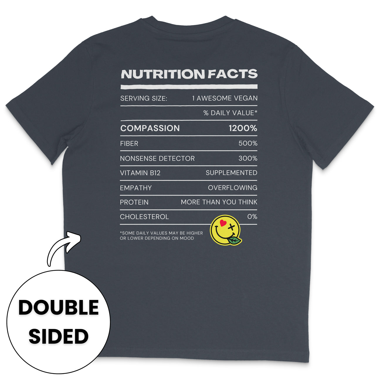 Vegan Nutrition Facts T-Shirt