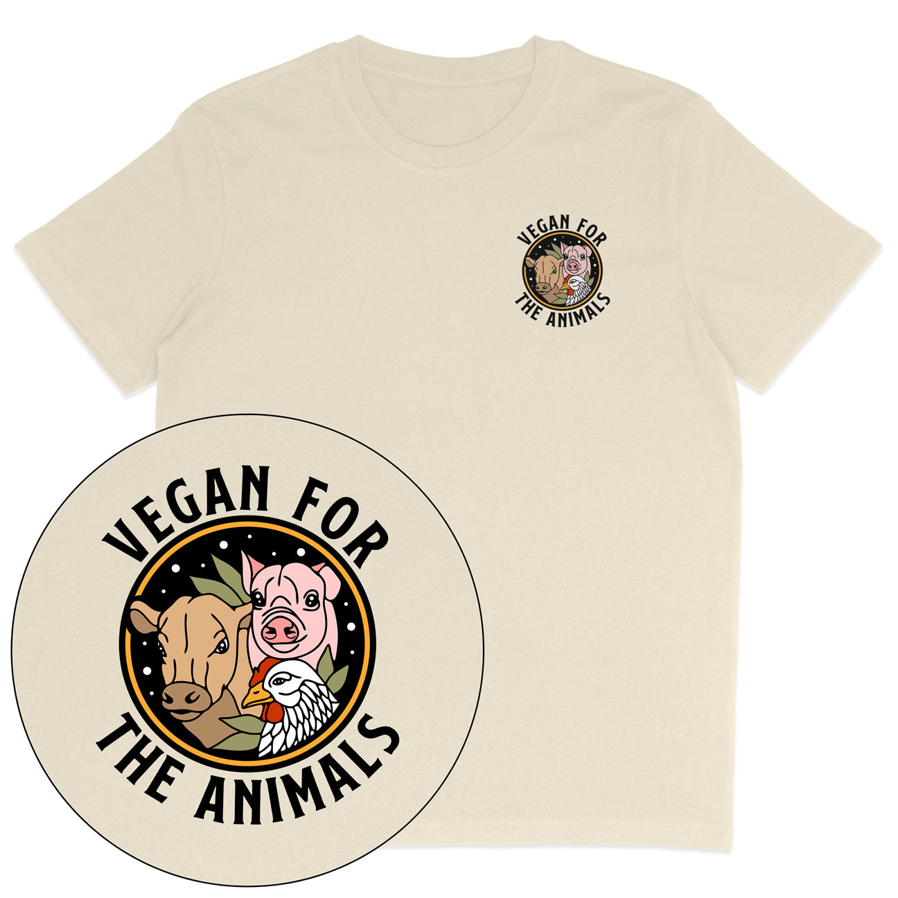 Vegan For The Animals Earthlings T-Shirt