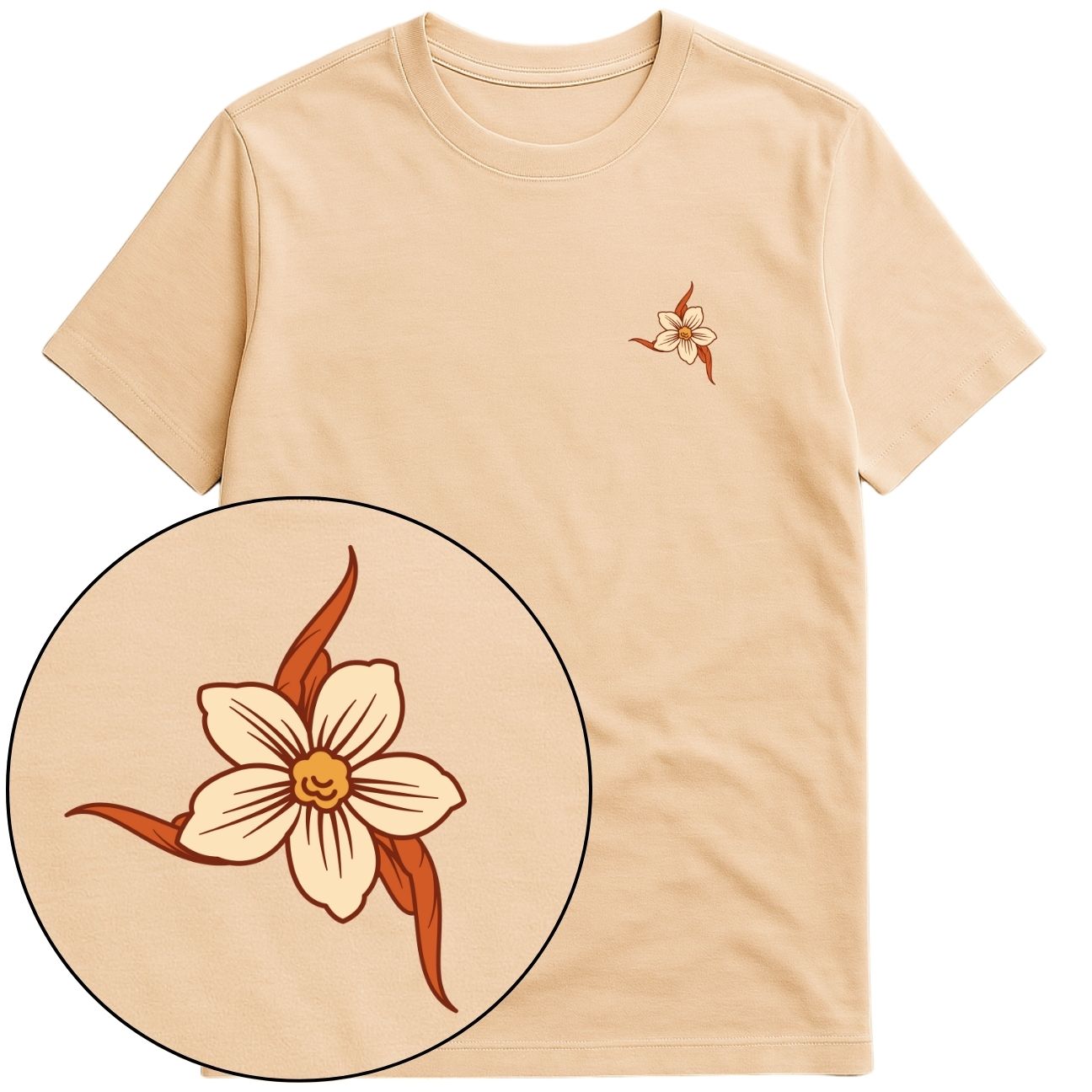 Plant-Based Flowers Streetwear T-Shirt