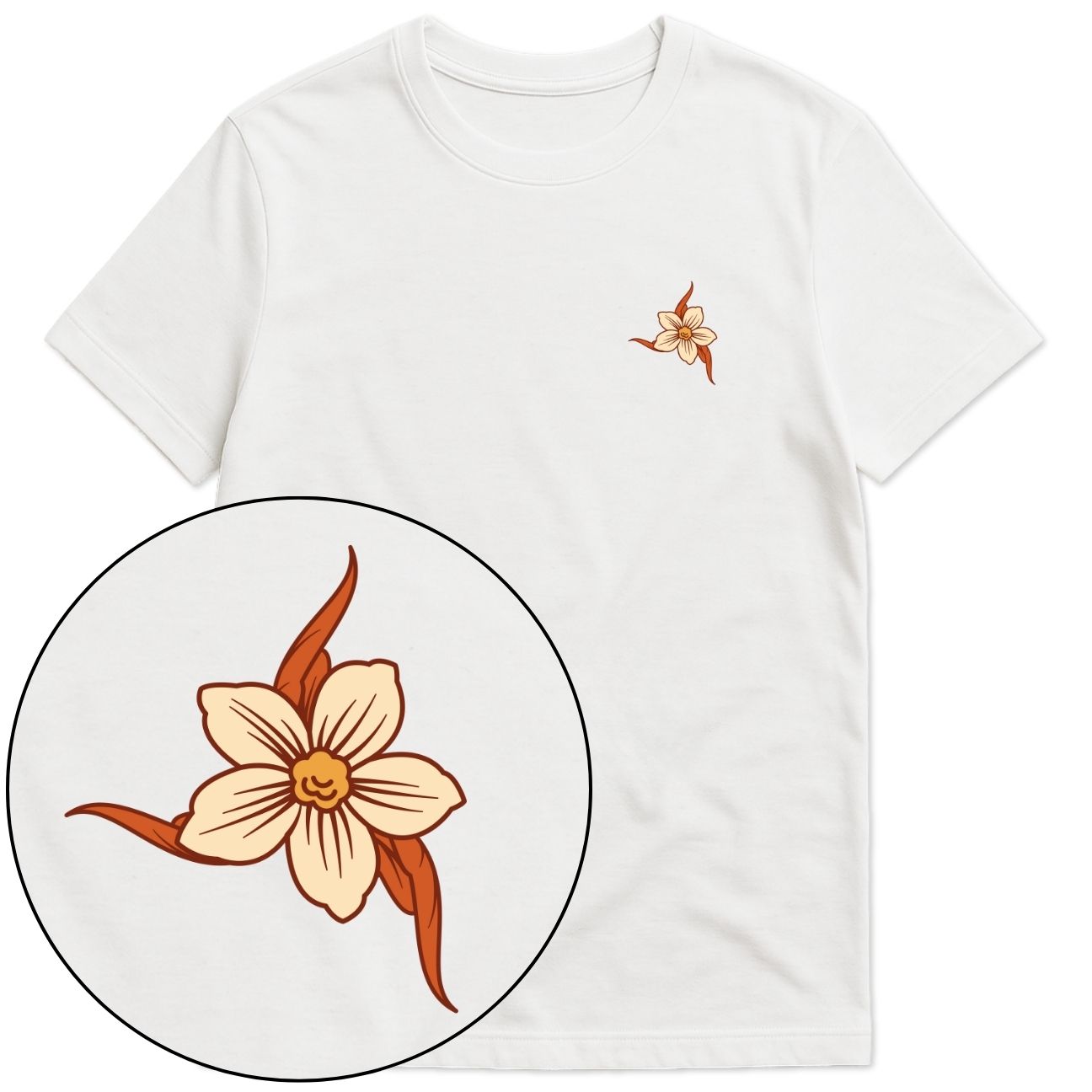 Plant-Based Flowers Streetwear T-Shirt