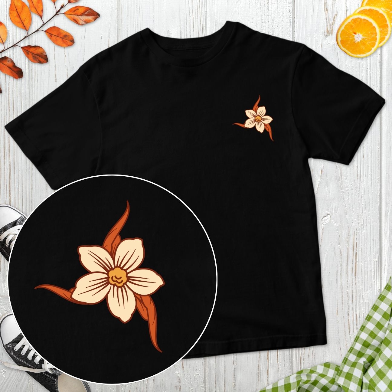 Plant-Based Flowers Streetwear T-Shirt