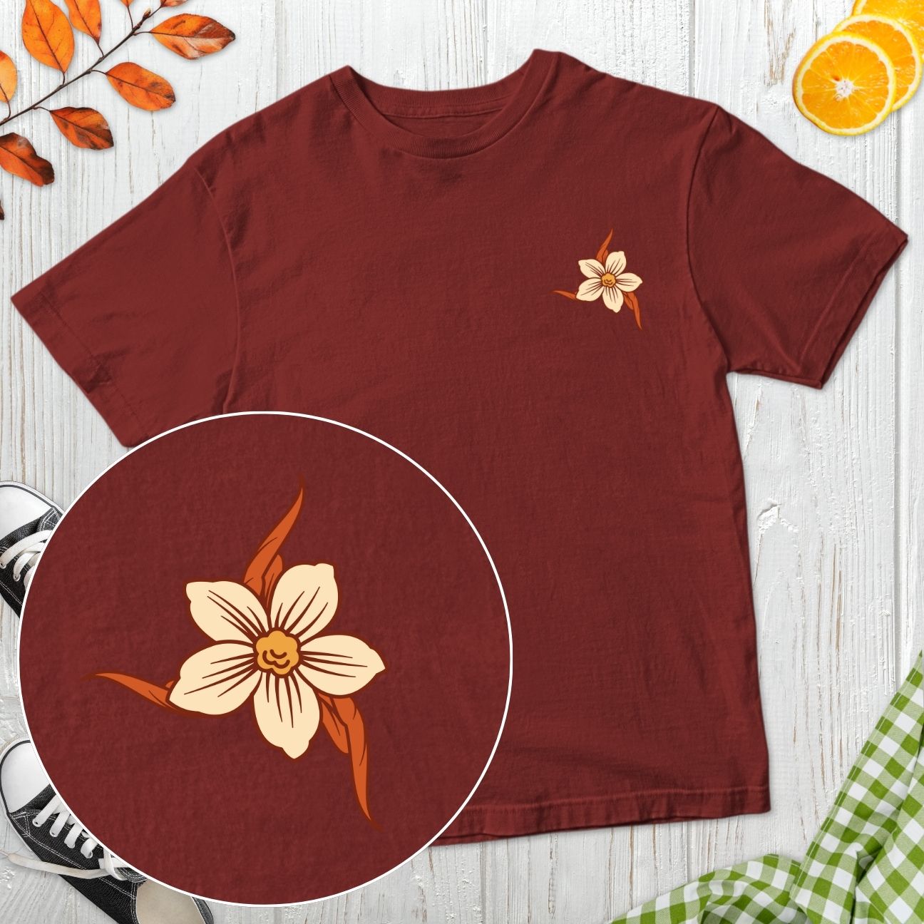 Plant-Based Flowers Streetwear T-Shirt