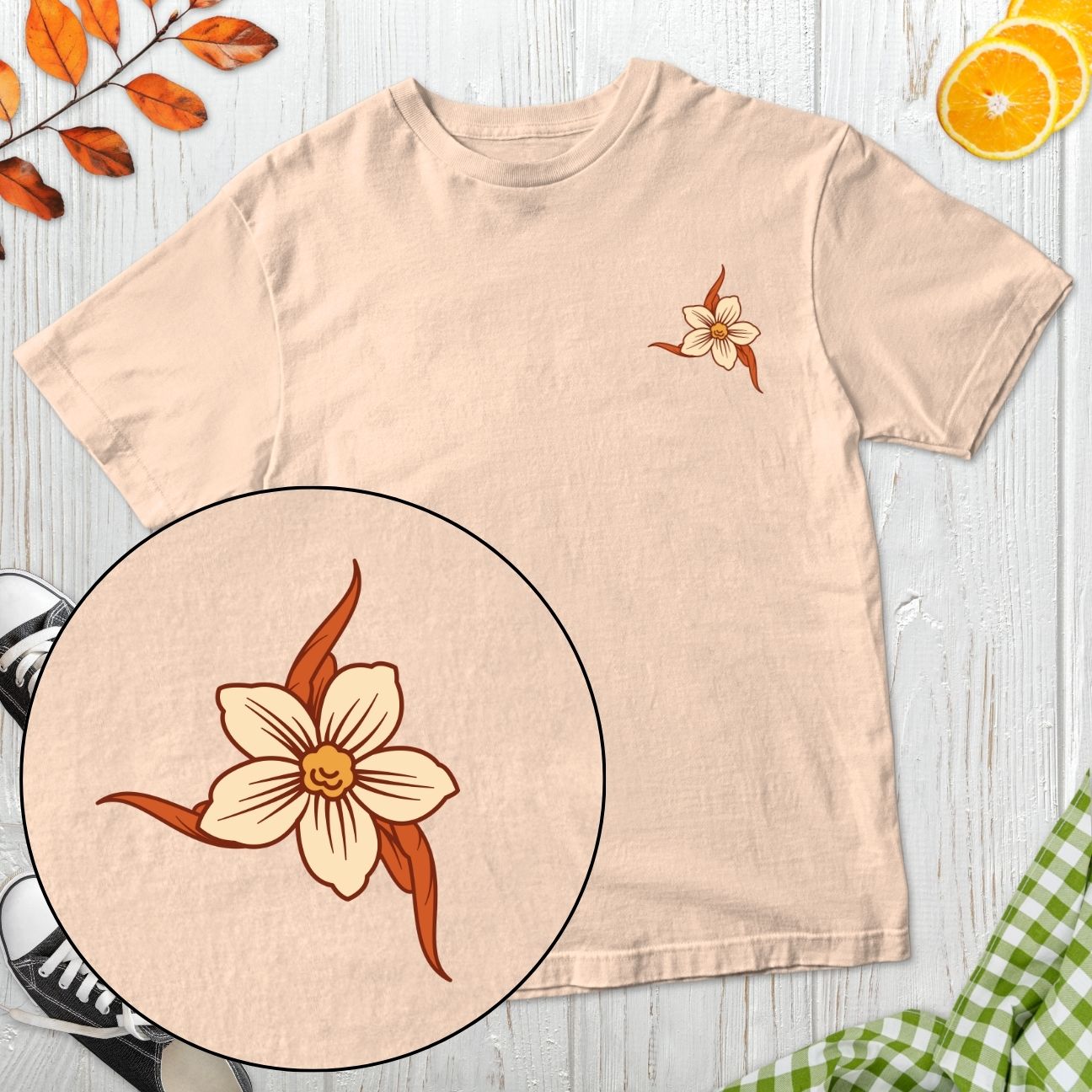 Plant-Based Flowers Streetwear T-Shirt