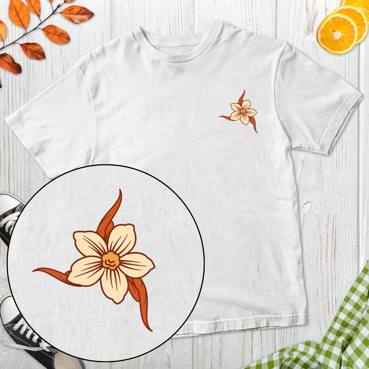 Plant-Based Flowers Streetwear T-Shirt