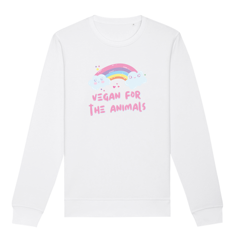 Vegan For The Animals Rainbow Sweatshirt