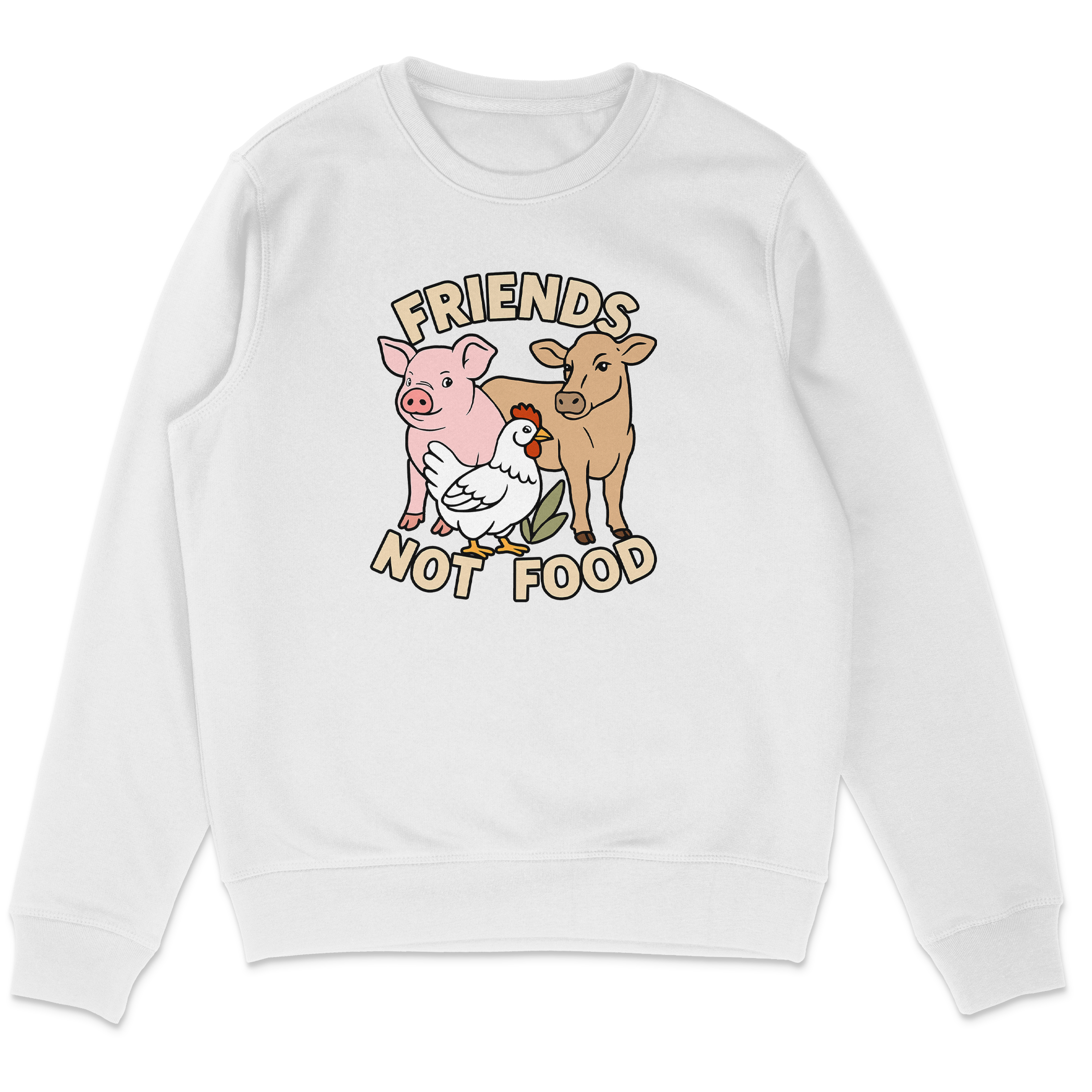 Friends Not Food Earthlings Sweatshirt