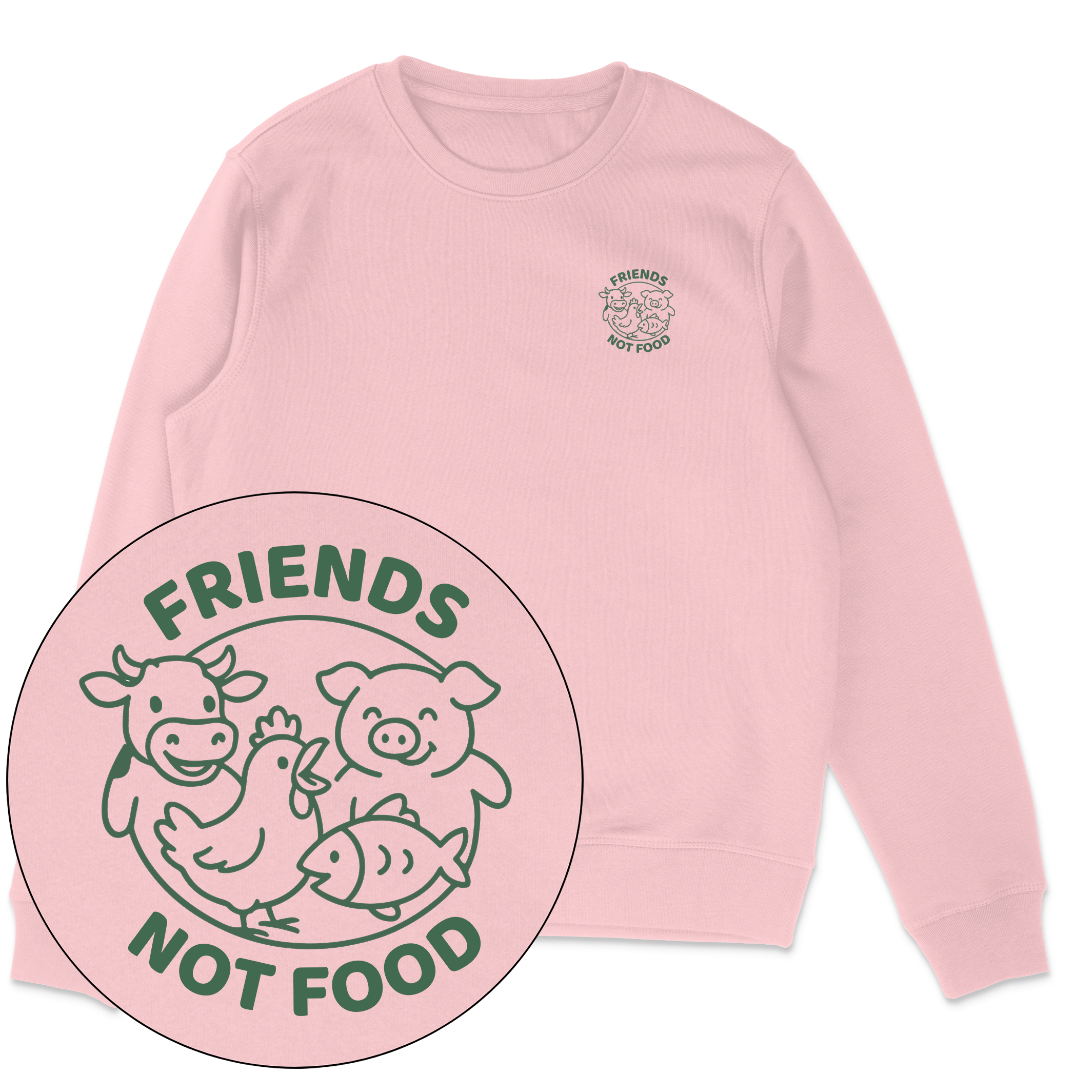 Friends Not Food Sweatshirt