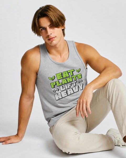 Eat Plants Lift Heavy Men's Tank Top