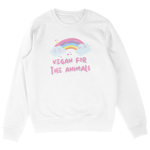 Vegan For The Animals Rainbow Sweatshirt