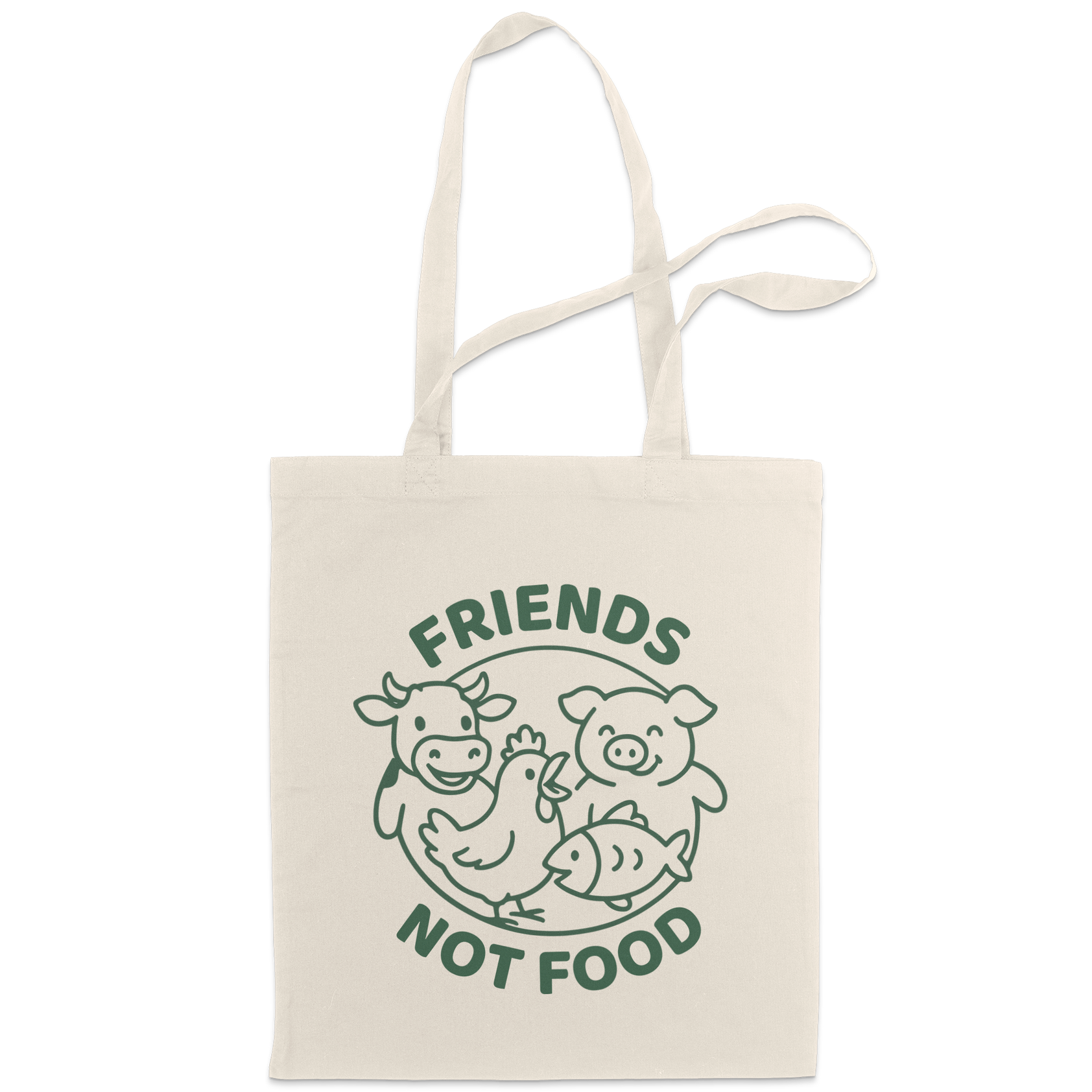 Friends Not Food Tote Bag