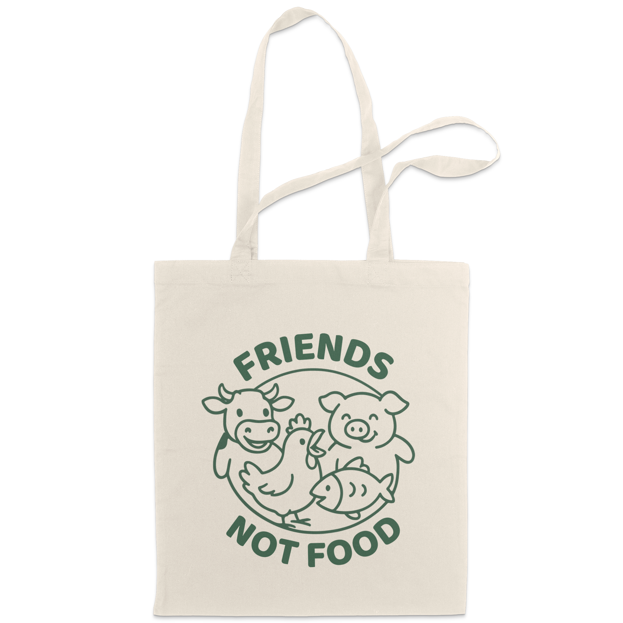 Friends Not Food Tote Bag