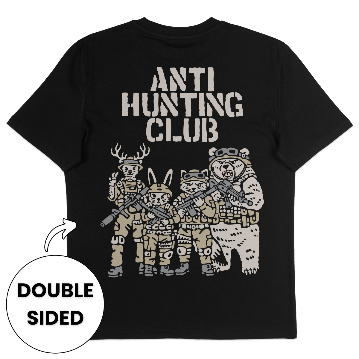 Anti Hunting Club Streetwear T-Shirt